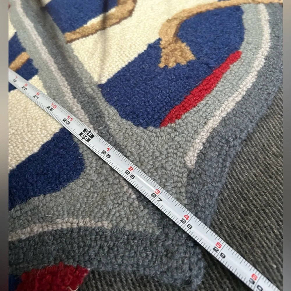 Nautical Welcome Mat with Anchor Design #1201257